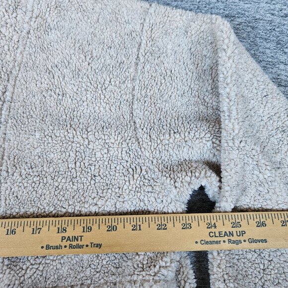 Alps Fine Womens Apparel L Moose Xmas Sweater Pullover 1/4 Zip Christmas Sherpa - Picture 7 of 9